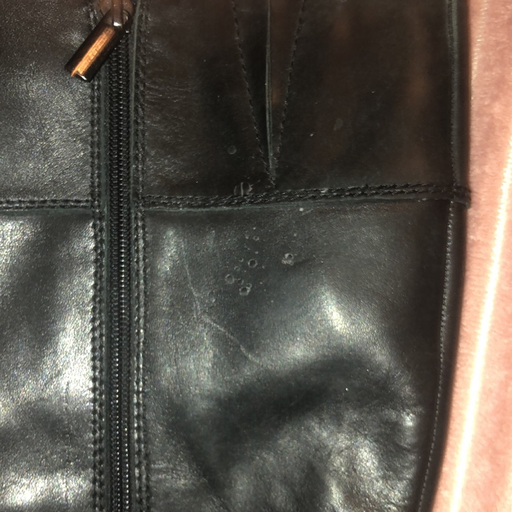 🛑SOLD!🛑 Women’s Black Leather Riding Boots Size 6 - Picture 3 of 3